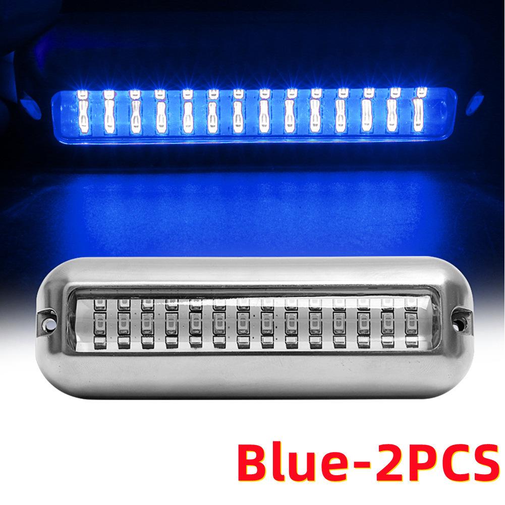 Waterproof 27LED & 42LED Stainless Steel Yacht & Diving Underwater Lights, 10-30V High Brightness Boat Lights