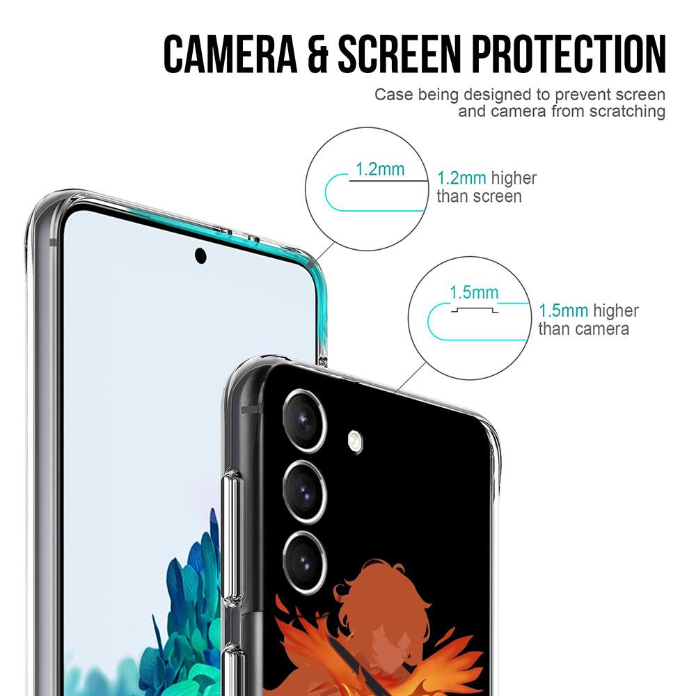 Anime Genshin Impact Clear Case For Samsung Galaxy S22 S20 FE S21 S10 S9 Plus Note 20 Ultra 10 Lite Transparent Phone Shell