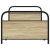 Bed Frame without Mattress 100 x 190 cm Sonoma Oak Wood Based Material
