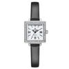 [D'EUX AMOUR] D'EUX AMOUR Women's Diamond Leather Band Watch DAW6101L-BK