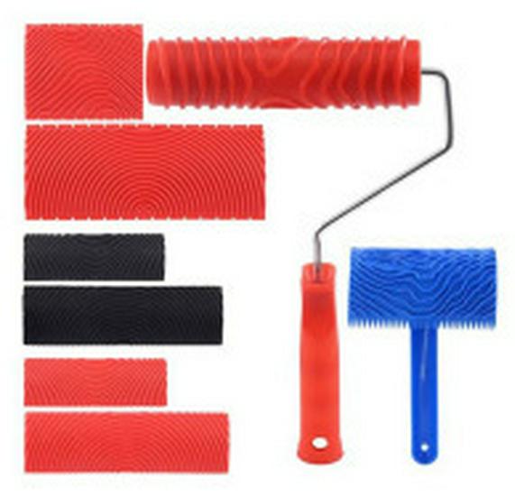 Wood Grain Tool Set for Imitation Paint Application on Furniture and Surfaces