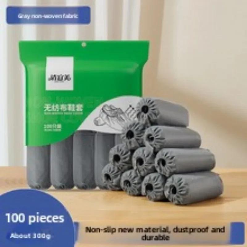 Neu 100 Stück Einweg-Stiefel-Schuhüberzieher Rutschfest Dehnbar Fuß-Booties Schuhüberzieher für Arbeitsplatz Innen Teppich Bodenschutz