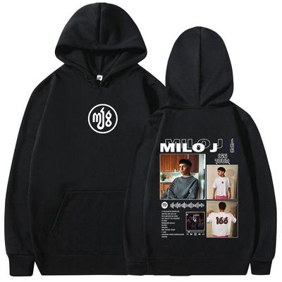 Rapper Milo J 166 Album Tour Merch Hoodies Men Women Clothing Hooded Sweatshirts Harajuku Hip Hop Oversized Pullovers Streetwear