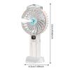 Digital Display Cooling Electric Fan 4000mAh Water Spray Mini Fan 5 Speed Humidifying Table Fan Spray Handheld Fan for Home Dorm
