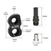 1 Paire Siège de Conversion d'Extension V-Brake pour Vélo Pliant 14 à 16 16 à 18 Jeu de Roues 406 à 451 Extension V-Brake Noir