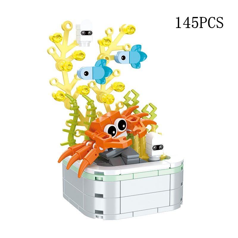 Kids Toy Building Block Flower Model Eternal Bouquet Creative Home Desk Plant Decoration Educational Toys For Kids Birthday Gift