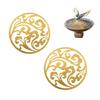 Copper Disc Purification Plate for Birds Bath Brass Tray Safe Water Cleaner Rust-Proof Metal Outdoor Pet Supplies for Tree Statue Pond Balcony