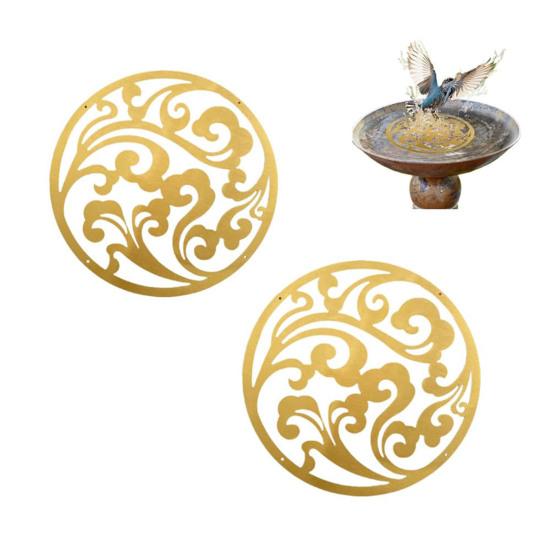 Copper Disc Purification Plate for Birds Bath Brass Tray Safe Water Cleaner Rust-Proof Metal Outdoor Pet Supplies for Tree Statue Pond Balcony