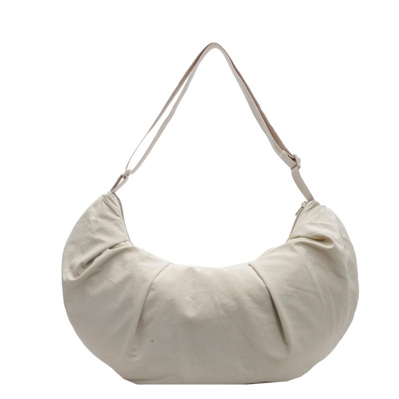 Large Capacity Tote Bag Solid Color Women's Shoulder Crossbody Bag