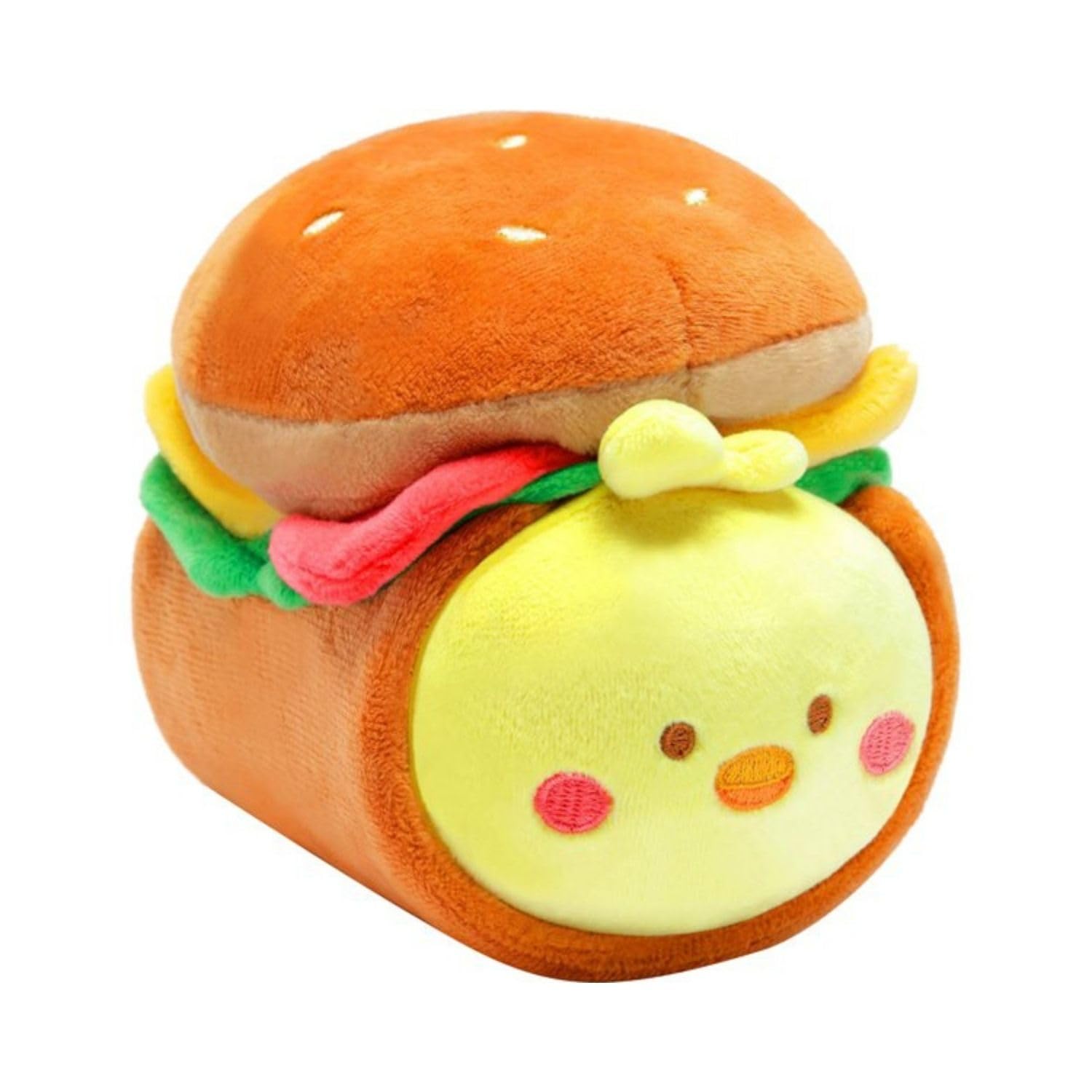 

IRIS RAIN ANIROLLZ Small Plush Toy, Basic Series Burger Chicky, 10x13x17cm (ANI-CK-PB)