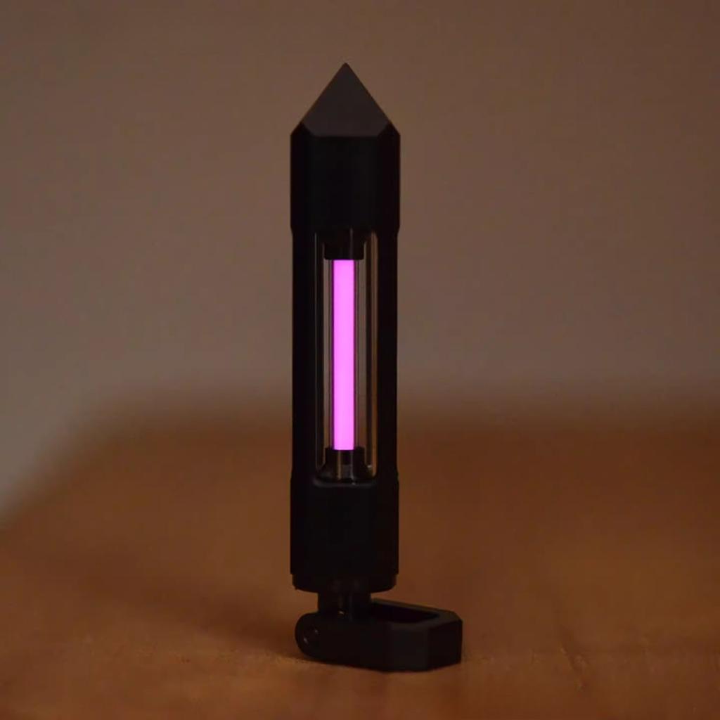 Titanium Tritium Trachea Keychain Self-luminous 25-year Necklace Pendant Removable Nuclear Reactor Tip Design