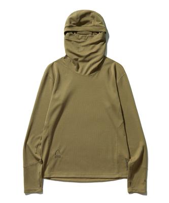 W) Polartec Powerdry Mendonhall Hoodie Dark Beige