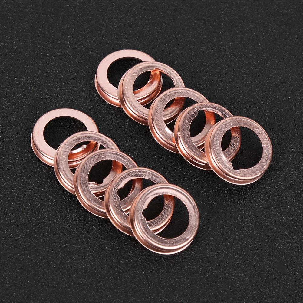 10 Peças Arruelas de Vedação do Parafuso de Drenagem de Óleo 11026JA00A Servem para Nissan 20102011