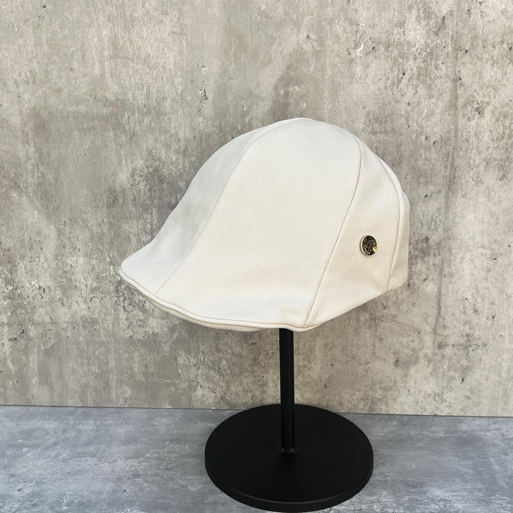 Mengling Suit Material Duckbill Hat Japanese Forward Hat Beret Female Breathable Big Top Shows Small Face Versatile