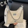 Trend Hot Sale Light Luxury High-end Chain Diamond Underarm Bag Fashionable and Simple Commuter Style Messenger Women's Bag