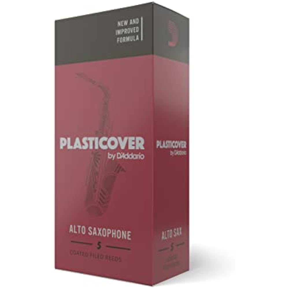 D Addario WoodWinds Daddario Reed for Alto Saxophone Plasticover by D Addario RRP05ASX250 [Hardne...