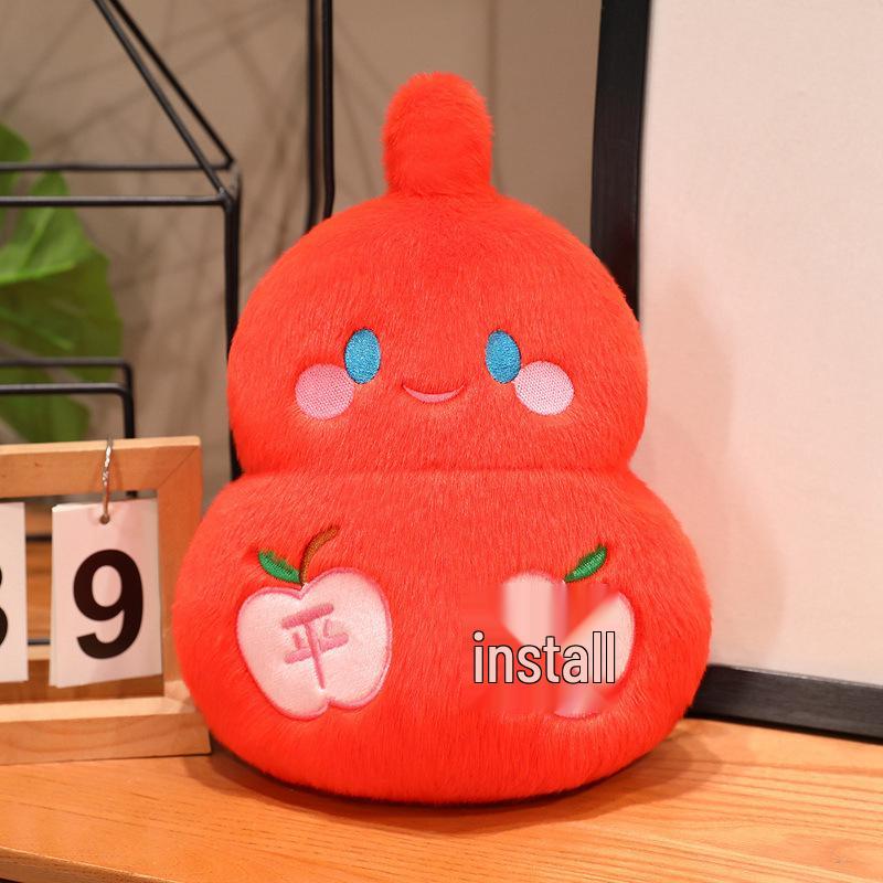Adorable Fu Lu Gourd Plush Keychain Doll Ornament Pillow