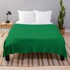 Kelly Green, Plain Green, Solid Green Throw Blanket