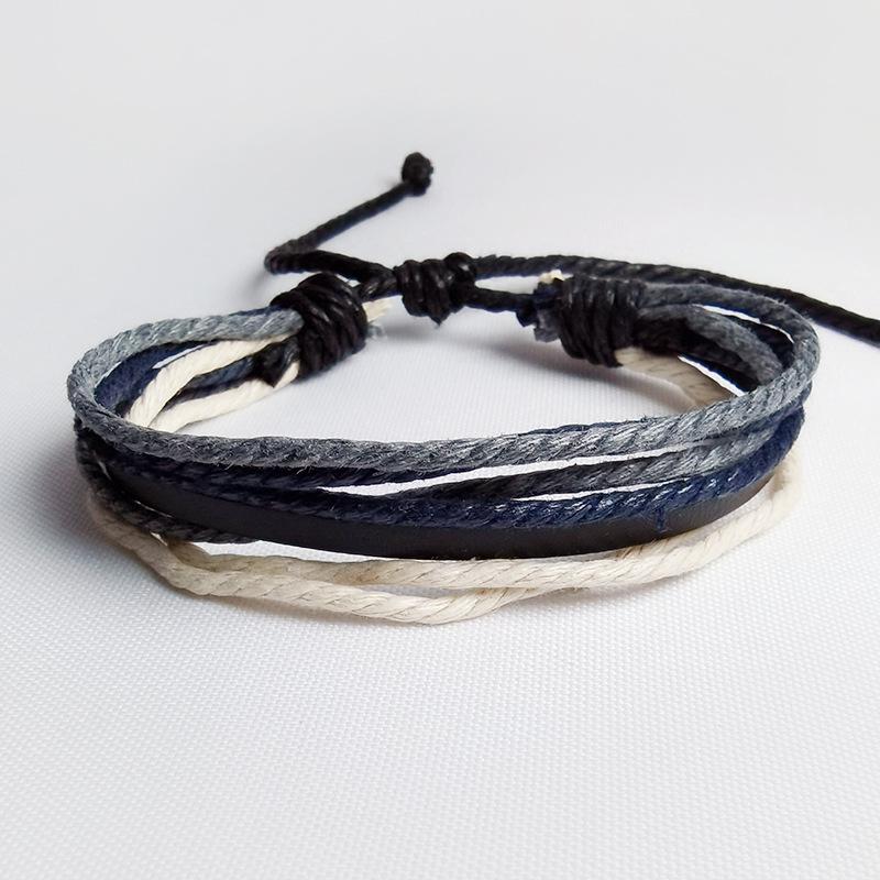 Handmade Multi-layer Beaded Leather Bracelet