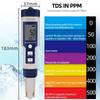 5 IN 1 PH Temperature TDS EC Salinity Meter Digital Waterproof With Automatic Calibration Function Water Quality PH Tester