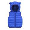 Children's Hooded Down Cotton Vest - Lightweight Winter Wear for Toddlers, Boys, and Girls
