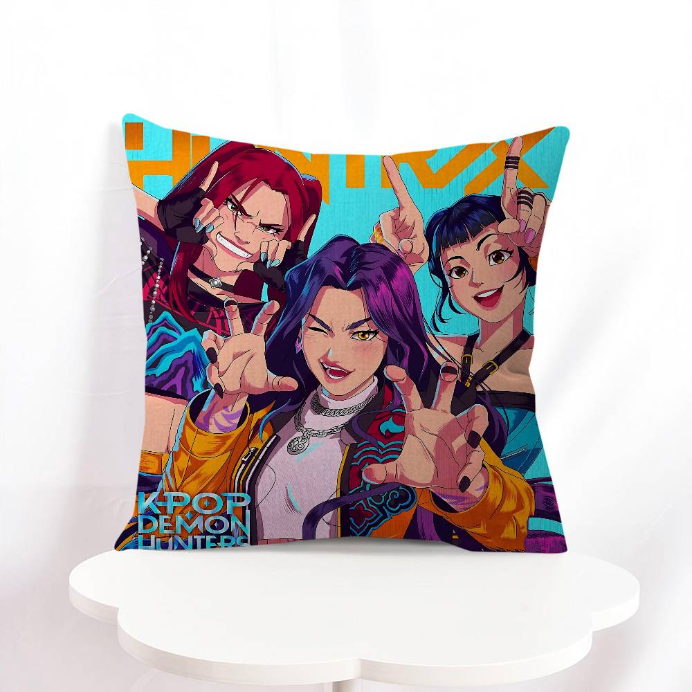 New Demon Hunters Pillowcase Toon Gift Cushion Cover Bedroom Home Sofa Chair Seat Decor Pillow Case