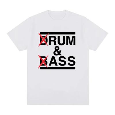 Divertente T-shirt Drum and Bass Amanti di Rum e Culo Scherzi Manica Corta Maglietta in Cotone Unisex Moda Casual T-shirt Oversize