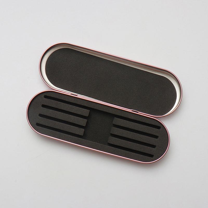 Eyelashes Tweezers Box Exquisite Tinplate Protection Storage Box Eyelash Lash Extension Beauty Pencil Case Makeup Tools
