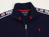 POLO Ralph Lauren Jersey Track Jacket with POLO Men's Full-Zip One-Point Embroidery, SPORT, 0102823-L-NAVY [Used]