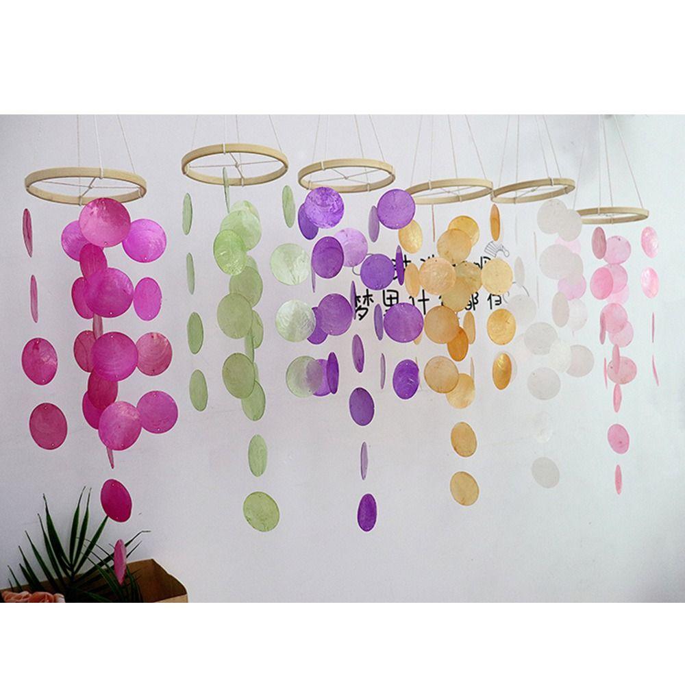 Home Decoration Shell Wind Chime Natural Shell Dream Catchers Ornament Garden Wind Chimes  Home