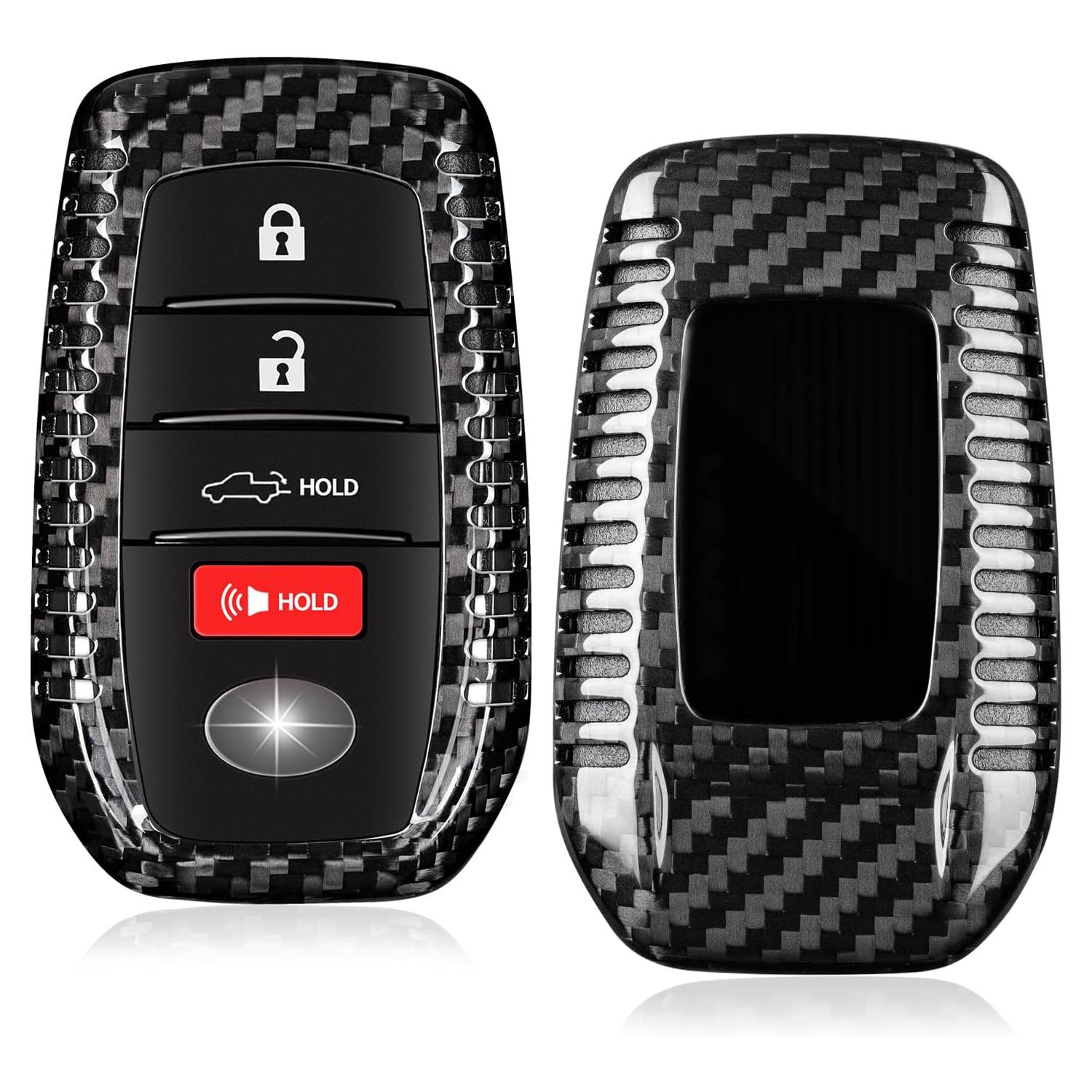 

Key Cover for Toyota Venza Carbon Fiber Key Case for TOYOTA RAV4 Prime Land Cruiser Fortuner Mirai Collora Cross 2024 Car Key CHINA