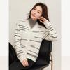Luxxi Women's 100% Wool Tassel Trim Knit Cardigan
