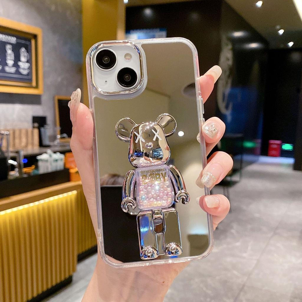 Acrylic Mirror Apple 15 16 Protective Cover Mirror Material Shell 11 Beads 16 ProiPhone13 Mobile Phone Case