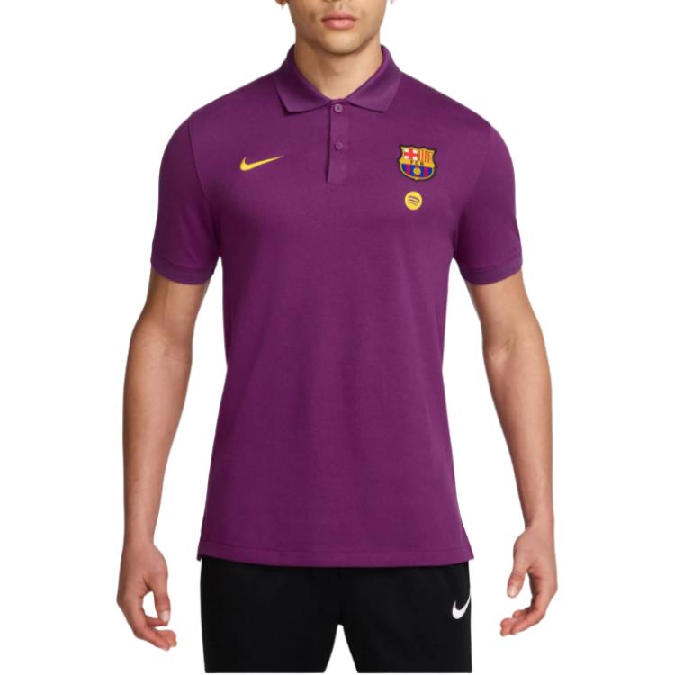 Nike Dri Fit Polo Shirts Men s Purple Polo Collar Moderate Straight Fit HJ6272-596 S