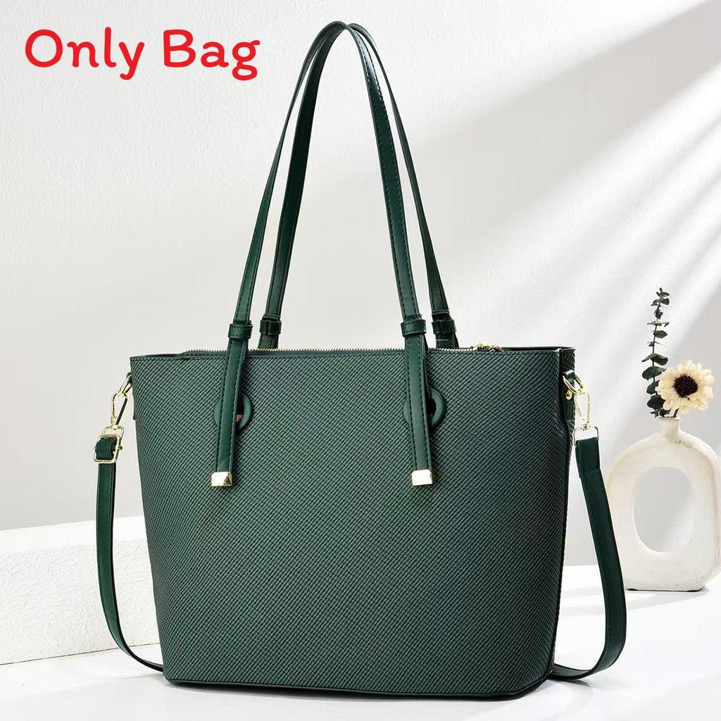 Borsa Tote Moderna in PVC da Donna con Grande Capacità e Chiusura a Zip Sicura per l'Uso Quotidiano