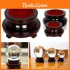 Versatile Vintage Wood Display Stand Base Holder For Crystal Ball Sphere Globe With Classic Design