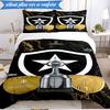 3PCS Botafogo De Futebol E Regatas Printed Soft Bedding Set,Including 1pc Duvet Cover And 2pcs Pillowcases Perfect for Bedroom, Dormitory, Fan Gift