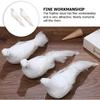 PRETYZOOM 2pcs White Christmas Birds Artificial Peace Dove Ornament Christmas Bird Ornaments with Clips Christmas Tree Bird Ornament Decorations