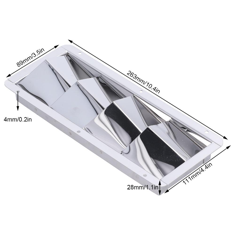 304 Stainless Steel Marine Louver Vent Vent Cover Grid Cover Vent Grille Square Grid Grille Ventilators Marine Use