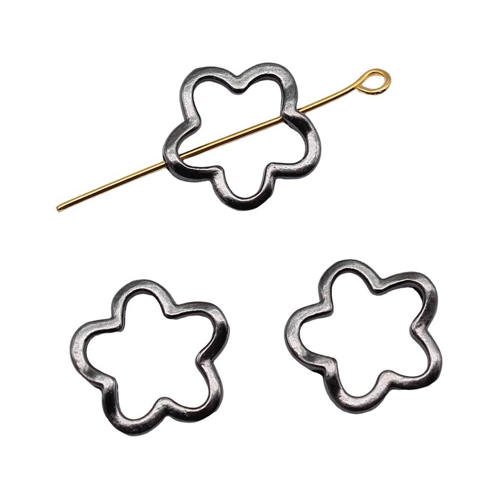 Openwork Beads Mini Hole Geometric Frames For Minimalist Jewelry Components
