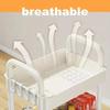 Space Efficient Storage Rack Multi-Layers Mobile Storage Rack Double Layers Handcart  Kitchen