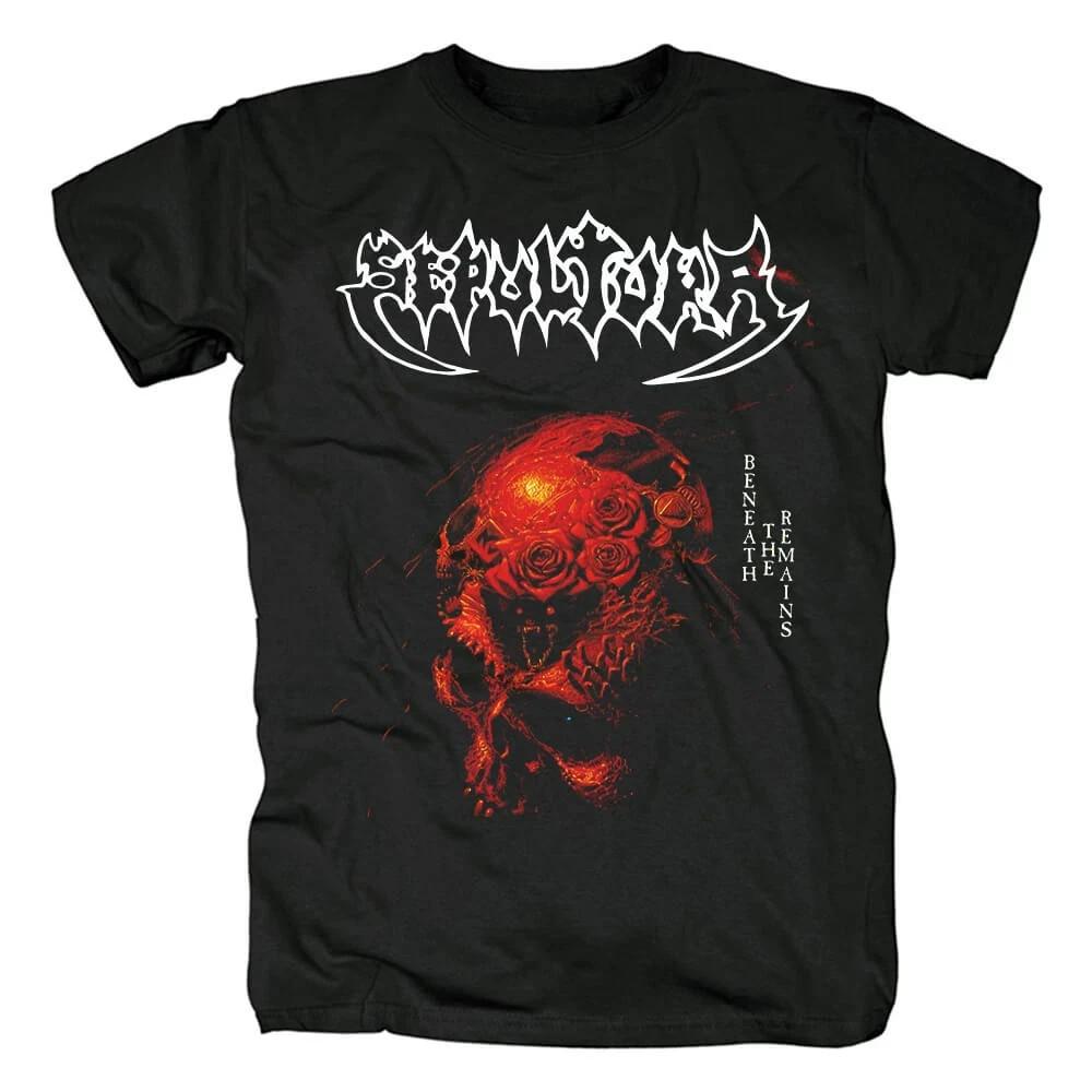 Sepultura T-Shirt Brazil Band Short Sleeve Cotton Black All Size Shirt Hot New L