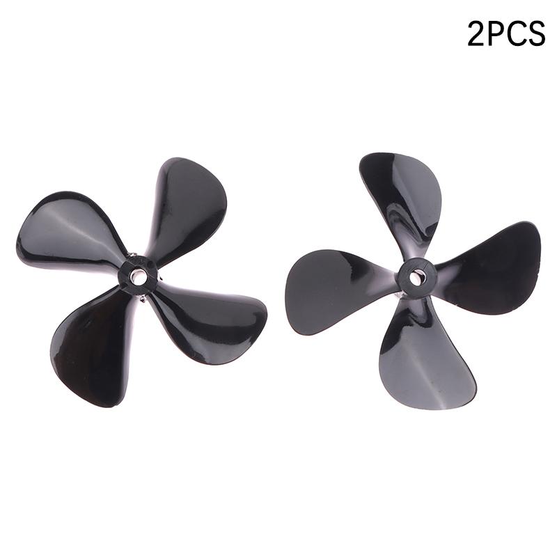 2Pcs 4Mm Rc Boat Four Blades Paddle Positive/Reverse Boat Propeller High Strength Screw D50/55/60/70Mm