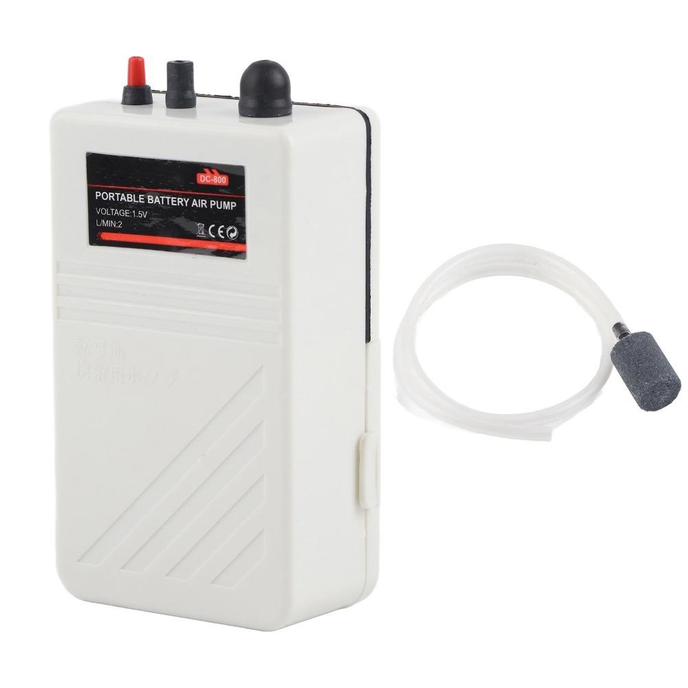 

White Aquarium Air Pump Ultra-Quiet Fish Tank Air Bubbler Oxygen Diffuser Power Failure Emergency