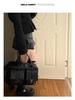 Women's Slimming High-Waist Retro Plaid Wool Skirt - Spring College Style A-Line Pleated Short Skirt