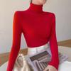 Rollkragen, Warm, Elegant, Figurbetonender Pullover, Strickpullover für Herbst- und Winter-Damenbekleidung