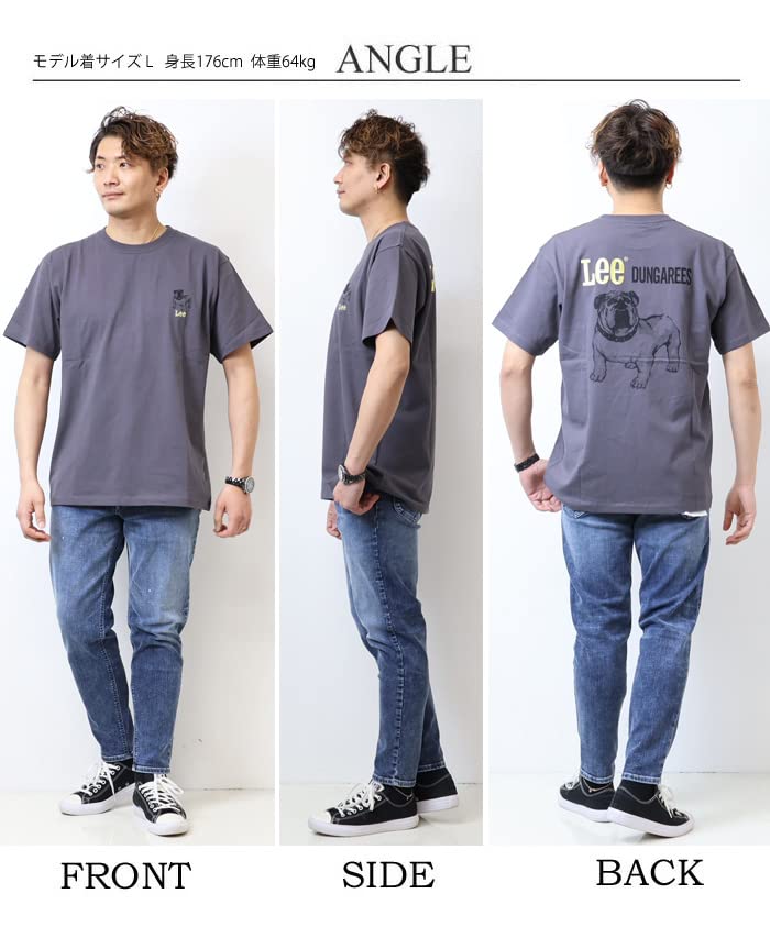 Lee Official Short Sleeve Bulldog Print Yellow Small T-Shirt LT3076-117