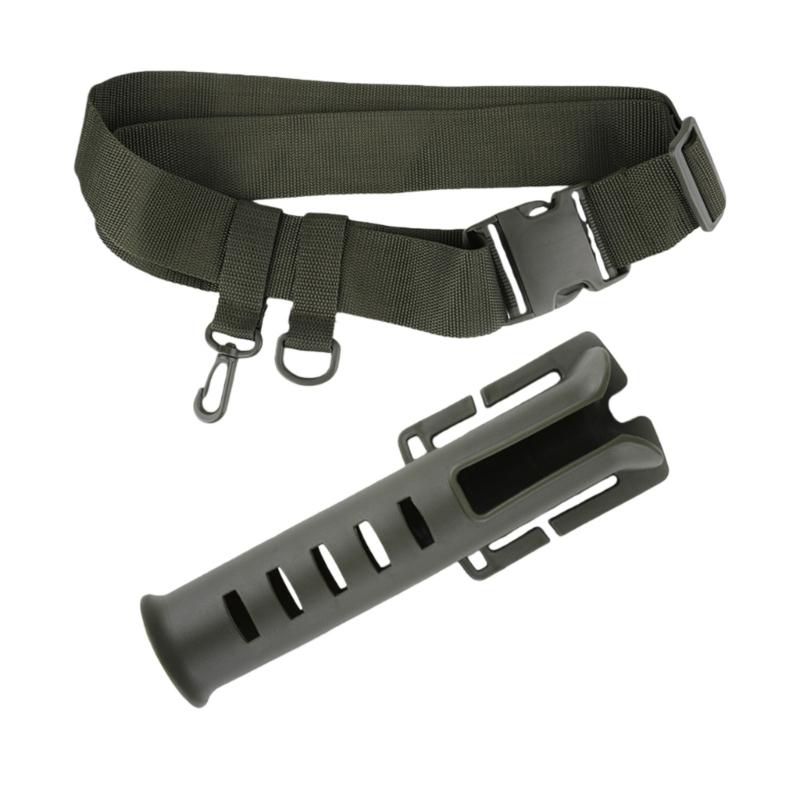 Plastic Wader Adjustable Fishing Rod Holsters with Poles Inserter for Casting Reel Waist Wading Belt Fishing Tackle Tool
