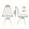 1/2pcs Jacquard Shell Chair Covers Small Armless Dining Chair Slipcovers Spandex Removable Seat Protector for Hotel Home Decor