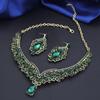 Wholesale Dangle Earrings and Choker Necklace Sets for Women Bridal Jewelry Set Colorful Dubai Jewelry Sets Fashion